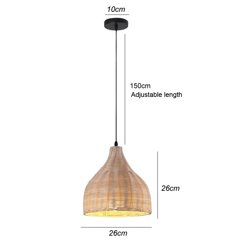 Handmade Natural Bamboo Chandelier